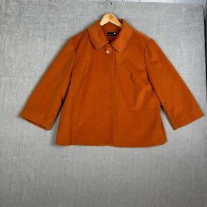 Danielle B. Rust Orange Swing Coat – Size